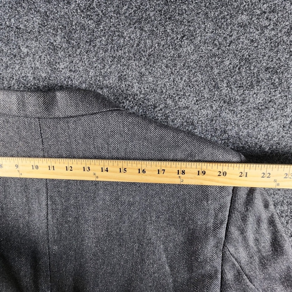 Stafford Signature Mens 46R‎ Blazer Silk Camel Hair Grey Herringbone Sport Coat - Picture 14 of 14